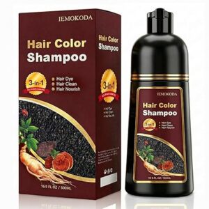 100% Gray Hair Coverage for Men & Women, Instant and Long-lasting Hair Color Shampoo in Minutes