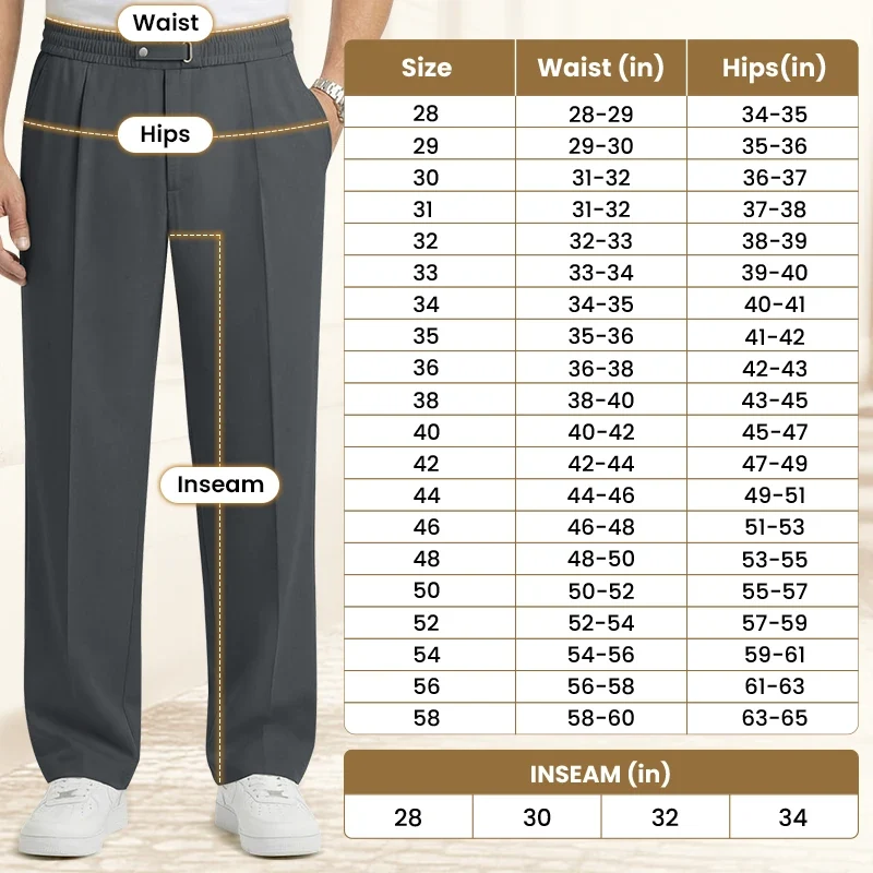 Flexible Straight Fit Smart Comfort Pants - Image 4