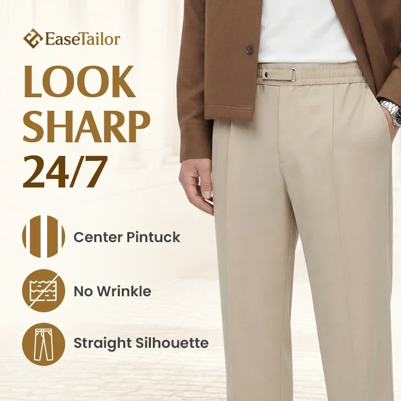 Flexible Straight Fit Smart Comfort Pants - Image 10