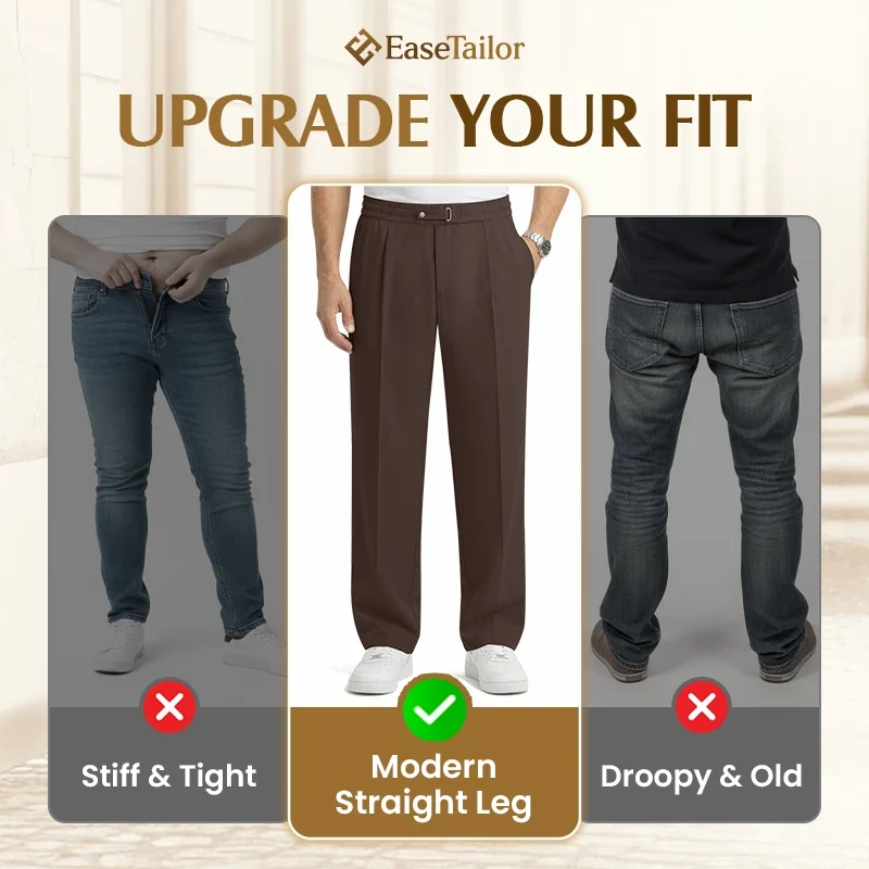 Flexible Straight Fit Smart Comfort Pants - Image 12